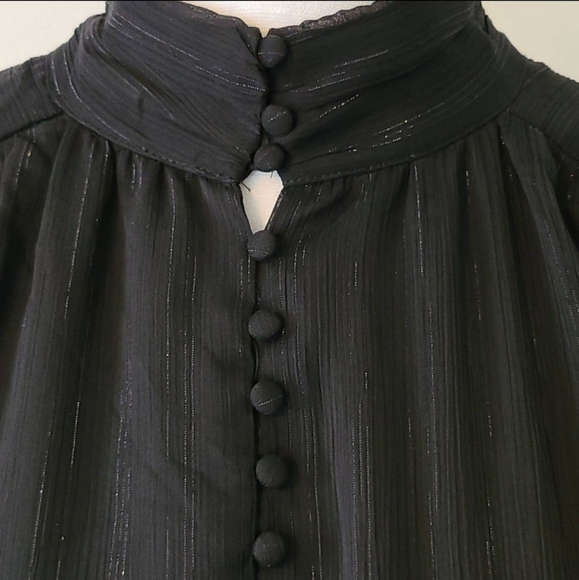 House Of Harlow 1960 Ruched Dress Long Sleeves #LBD - Picture 4 of 7